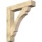 Ekena Millwork Olympic Block Rough Sawn Bracket w/ Offset Brace, Douglas Fir, 8"W x 40"D x 44"H BKT0806X40X44OLY05RDF - alternate 1